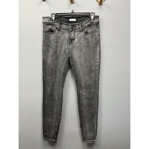 Silence + Noise Gray denim Jeans Womens 28 skinny jeans zipper accents‎